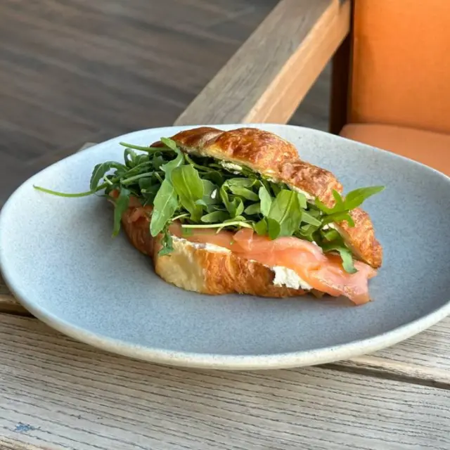 Croissant with Salmon