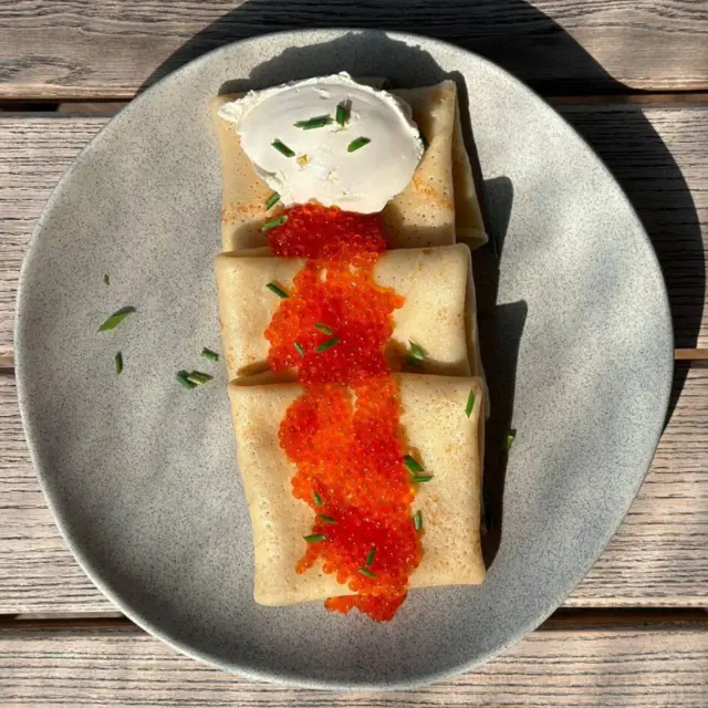 Crepes with Caviar