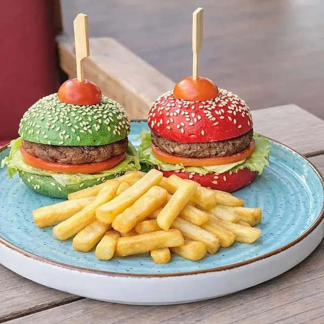 Kids Beef Burger and French Fries