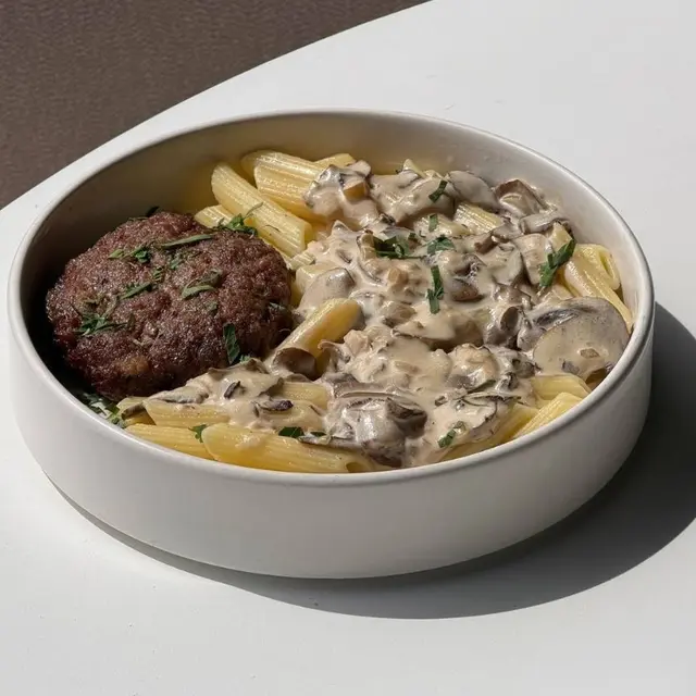 Beef and Pork Cutlet with Pasta